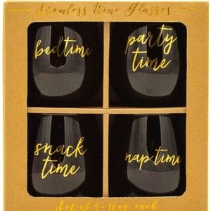 Set of 4 Party Wine Glasses